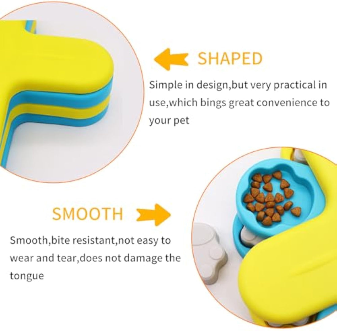 Interactive Twister Dog Puzzle Feeder for IQ and Slow Feeding