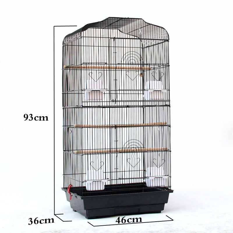 Portable Wire Bird Cage for Parrot Pet Display