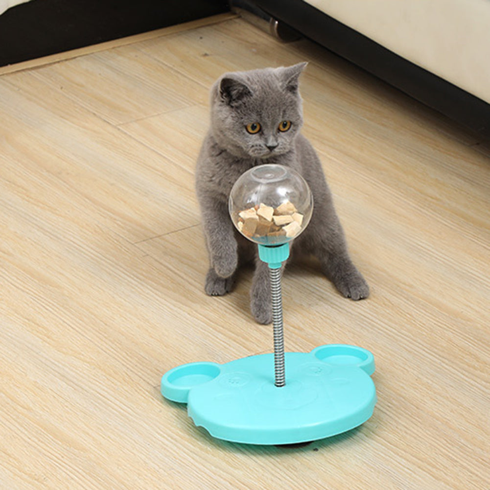Self-Playing Pet Food Ball Interactive Feeder and Puzzle Toy