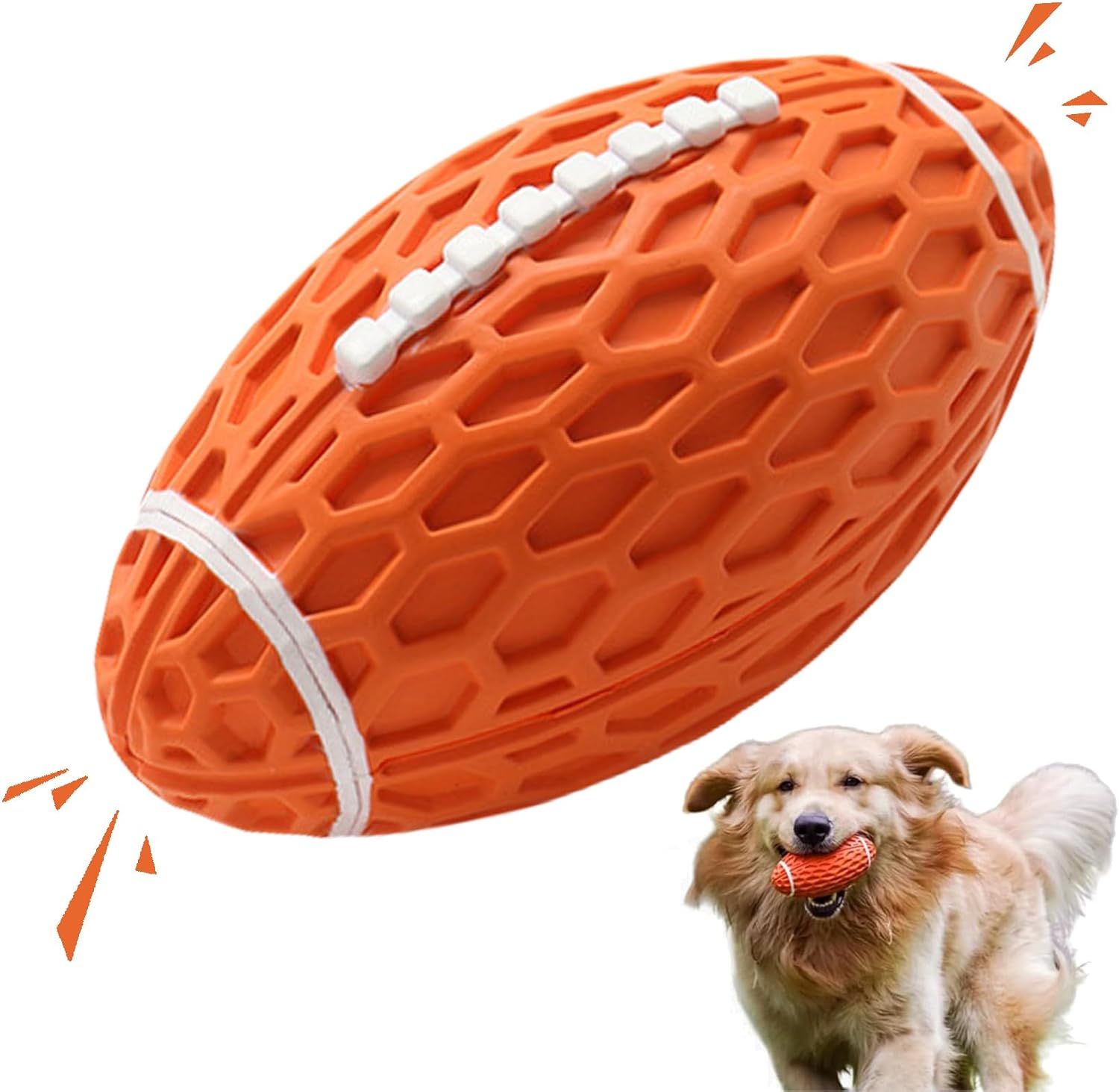 Dog Toys Durable And Squeaky Rugby Dog Toy