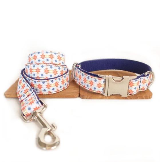 Pet collar traction rope set