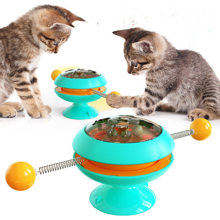 Rotatable Catnip Interactive Toy for Cats and Kittens