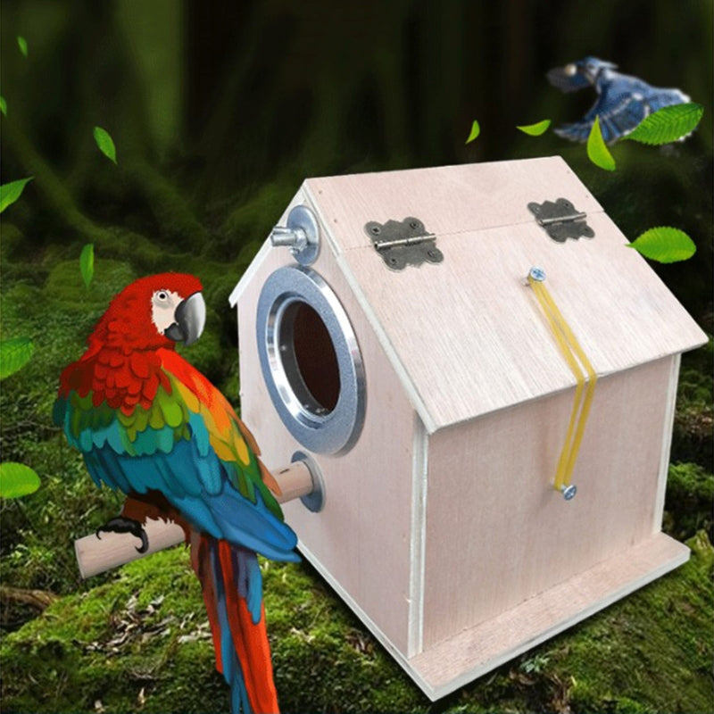 Round Parrot Breeding Cage and Nest Box for Outdoor Birds