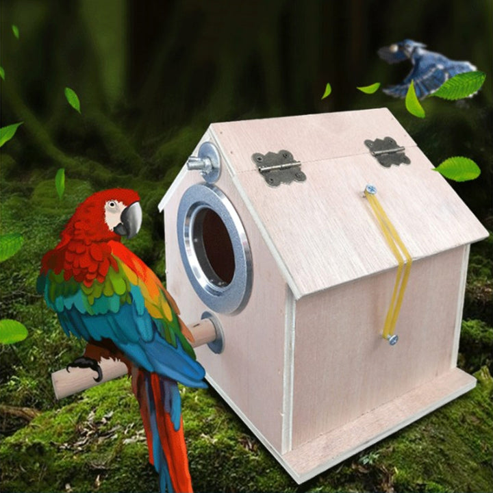 Round Parrot Breeding Cage and Nest Box for Outdoor Birds