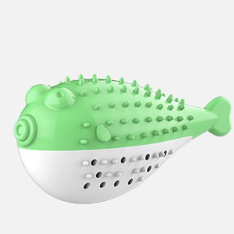 Mint Silicone Cat Chew and Teaser Toy with Toothbrush Function
