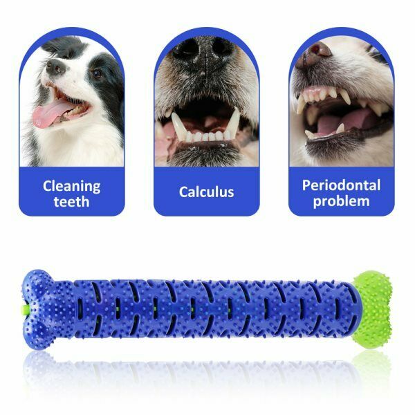 Tooth Cleaning Brushing Stick Doggy Silicone Toy