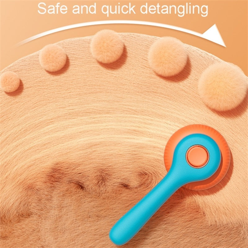 Self-Cleaning Slicker Comb