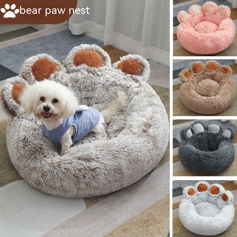 Pet Bed Winter Warm Hand-shaped Brush Pet