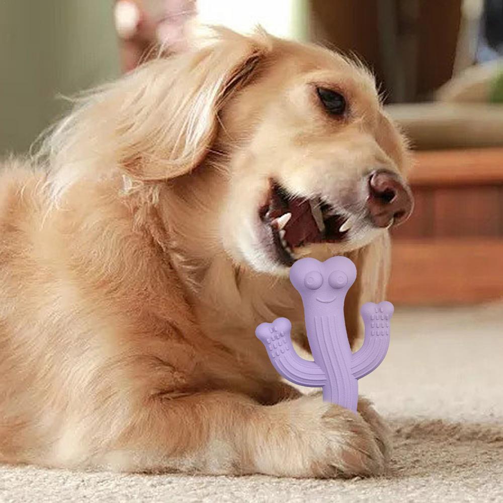 Ultra-Durable Cactus Dog Chew Toy for Interactive Play