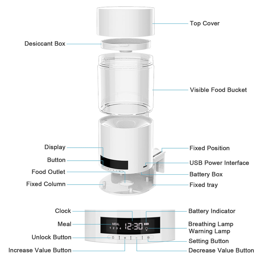 Automatic Feeder for Aquarium Fish Tanks
