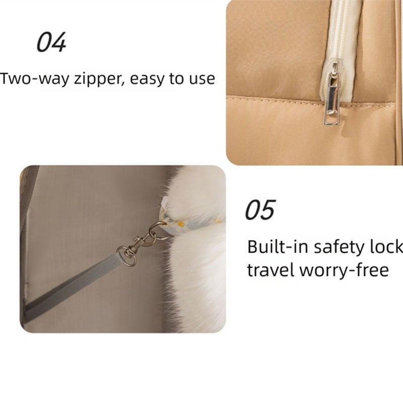 Cat Dog Travel Backpack With Mesh Window