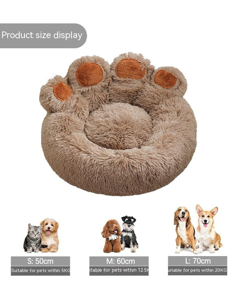Pet Bed Winter Warm Hand-shaped Brush Pet