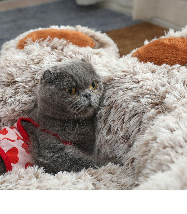 Pet Bed Winter Warm Hand-shaped Brush Pet