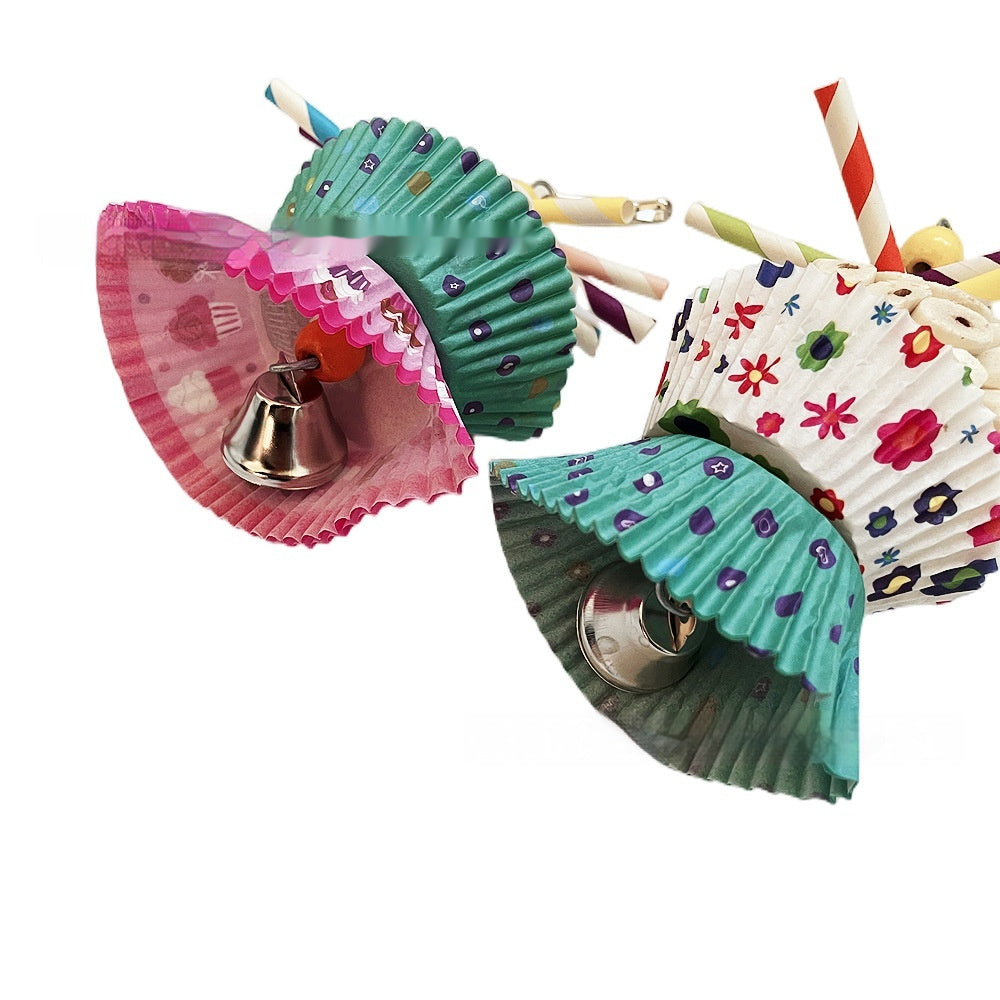 Edible Parrot Shredding Toy Soft Chew Ball for Birds