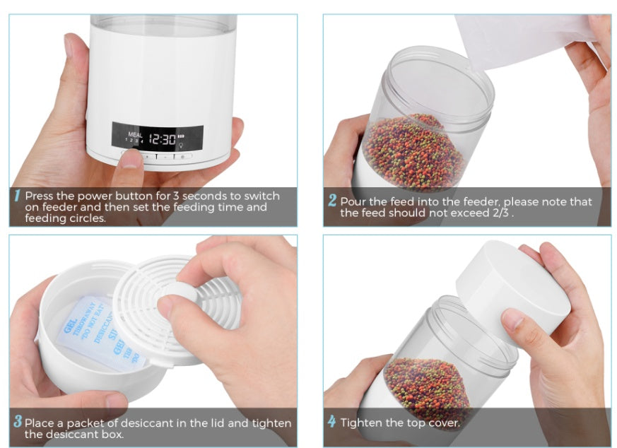 Automatic Feeder for Aquarium Fish Tanks