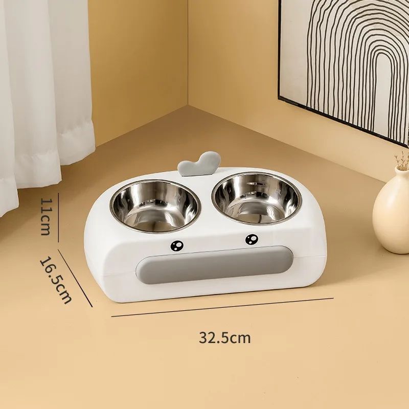 Duck Design Pet Double Bowl