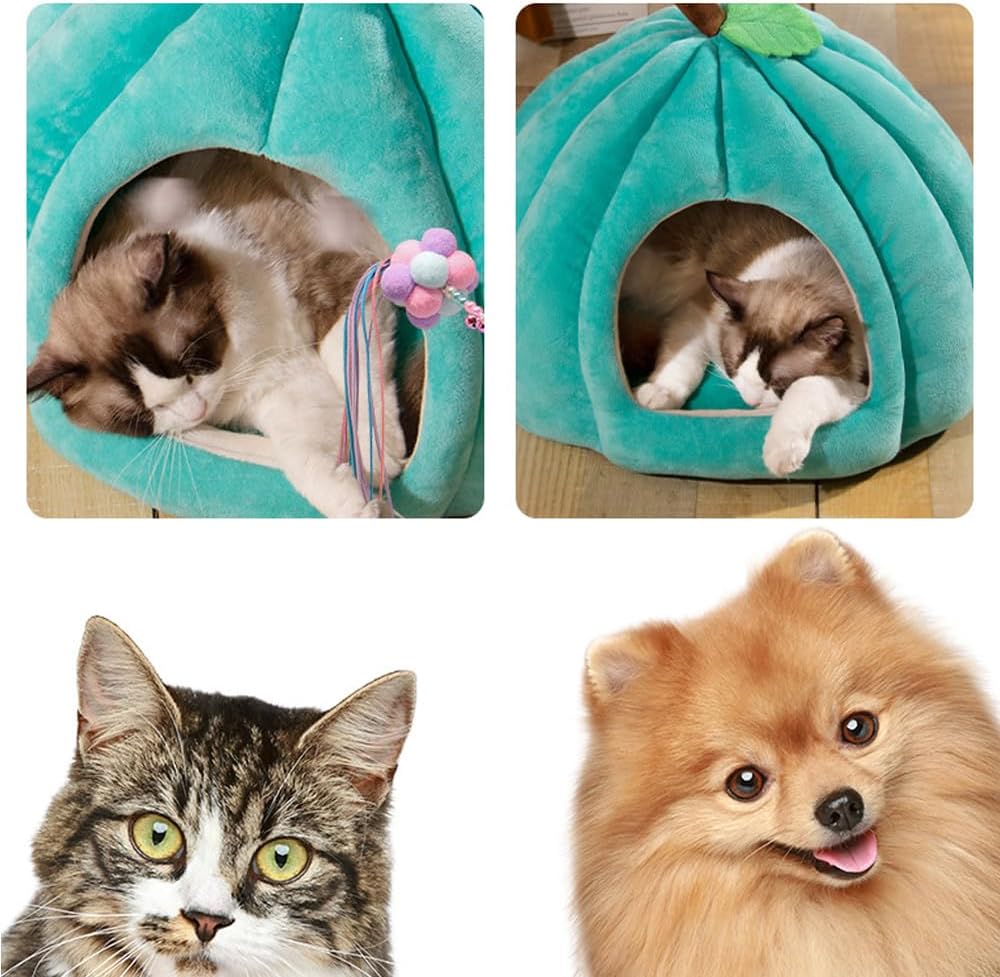 Cute Pumpkin Shape Cat Cave Bed