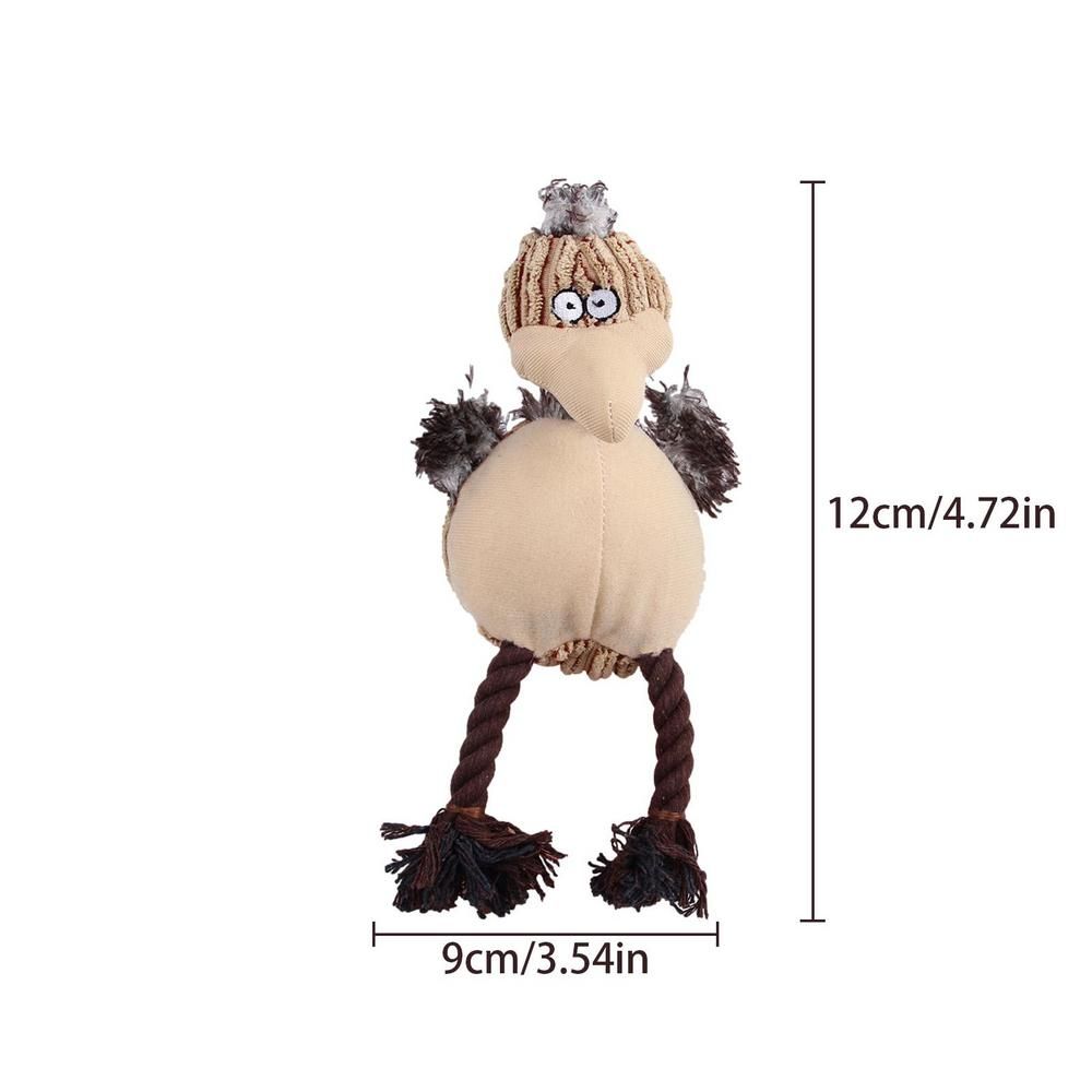 Squeaky Plush Dog Toy for Aggressive Chewers and Puppies