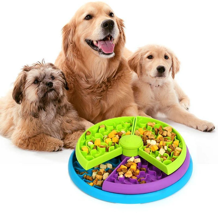 3-Layer Slow Feeder Puzzle Bowl for Dogs and Puppies