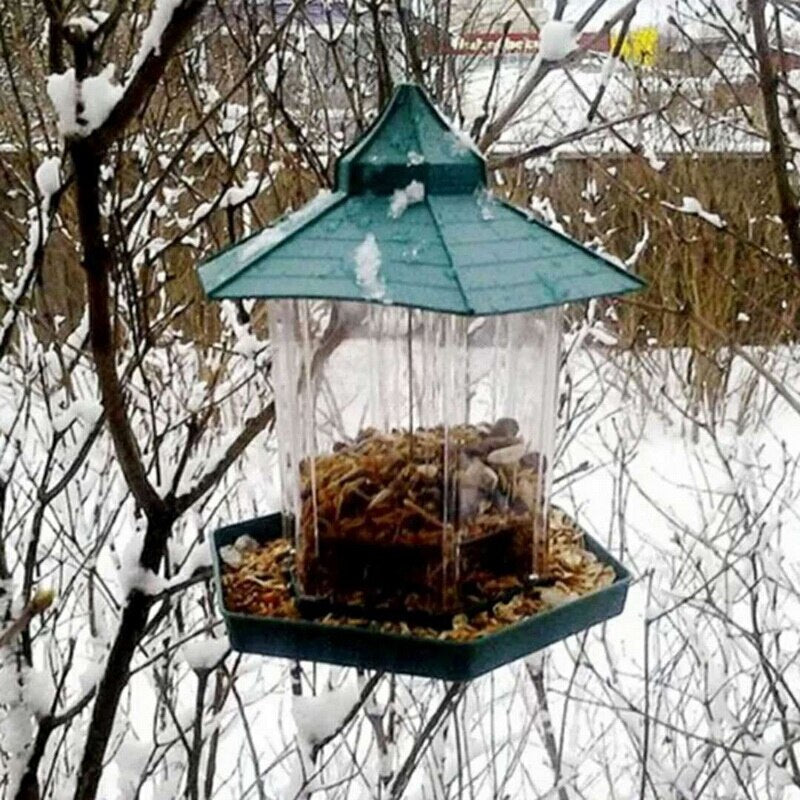 Waterproof Hanging Bird Feeder for Outdoor Balcony