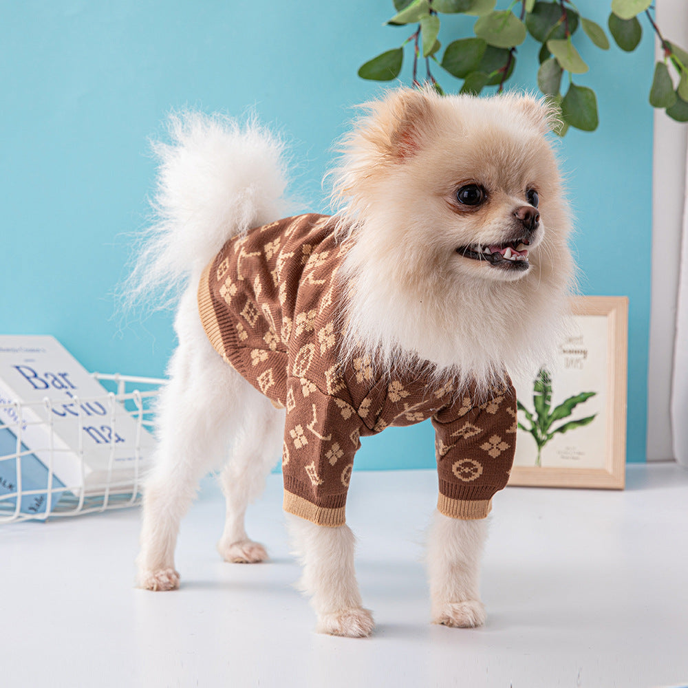 Autumn And Winter Thick Warm Dog Clothes
