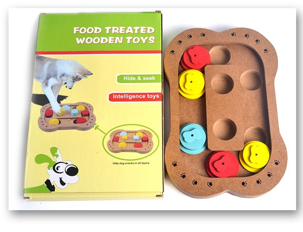 new wooden play feeding multi-functional pet toys