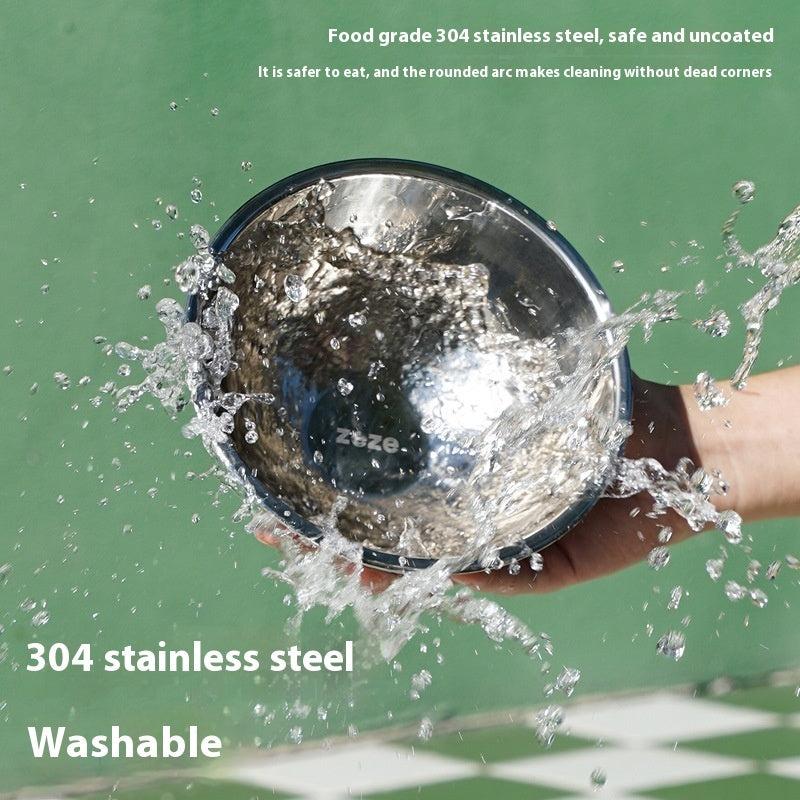 Pet Bowl Metal High Leg Oblique Bowl