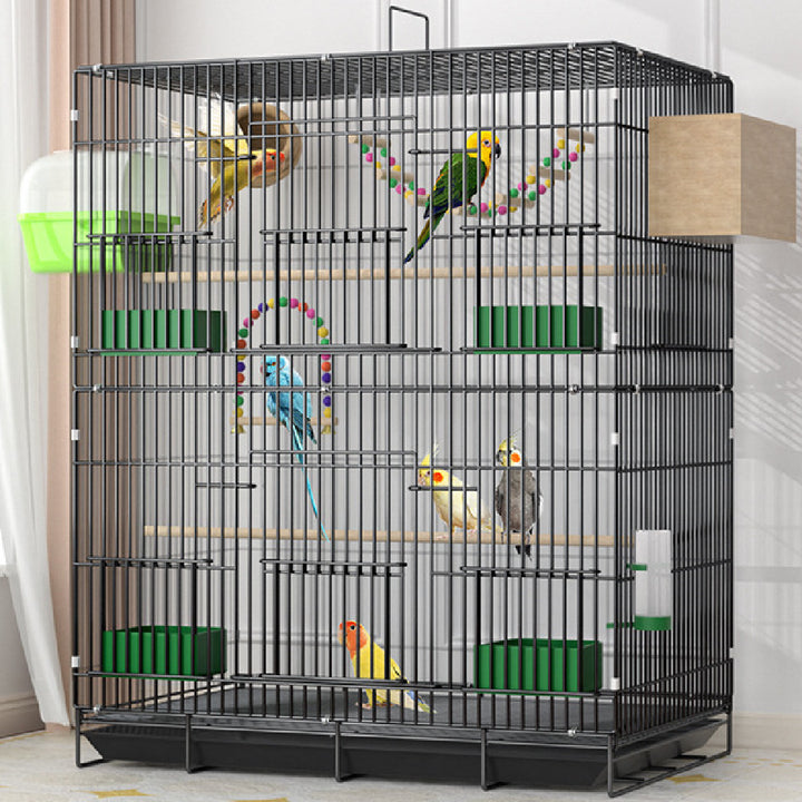 Modern Double-Layer Bird Cage for Home