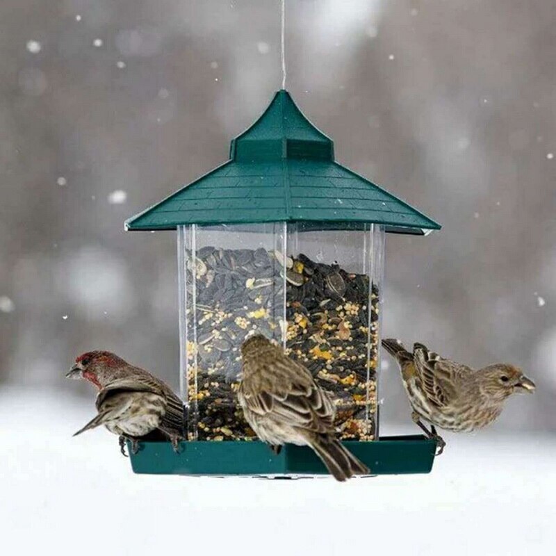 Waterproof Hanging Bird Feeder for Outdoor Balcony