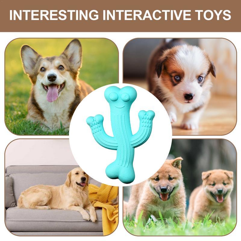Ultra-Durable Cactus Dog Chew Toy for Interactive Play