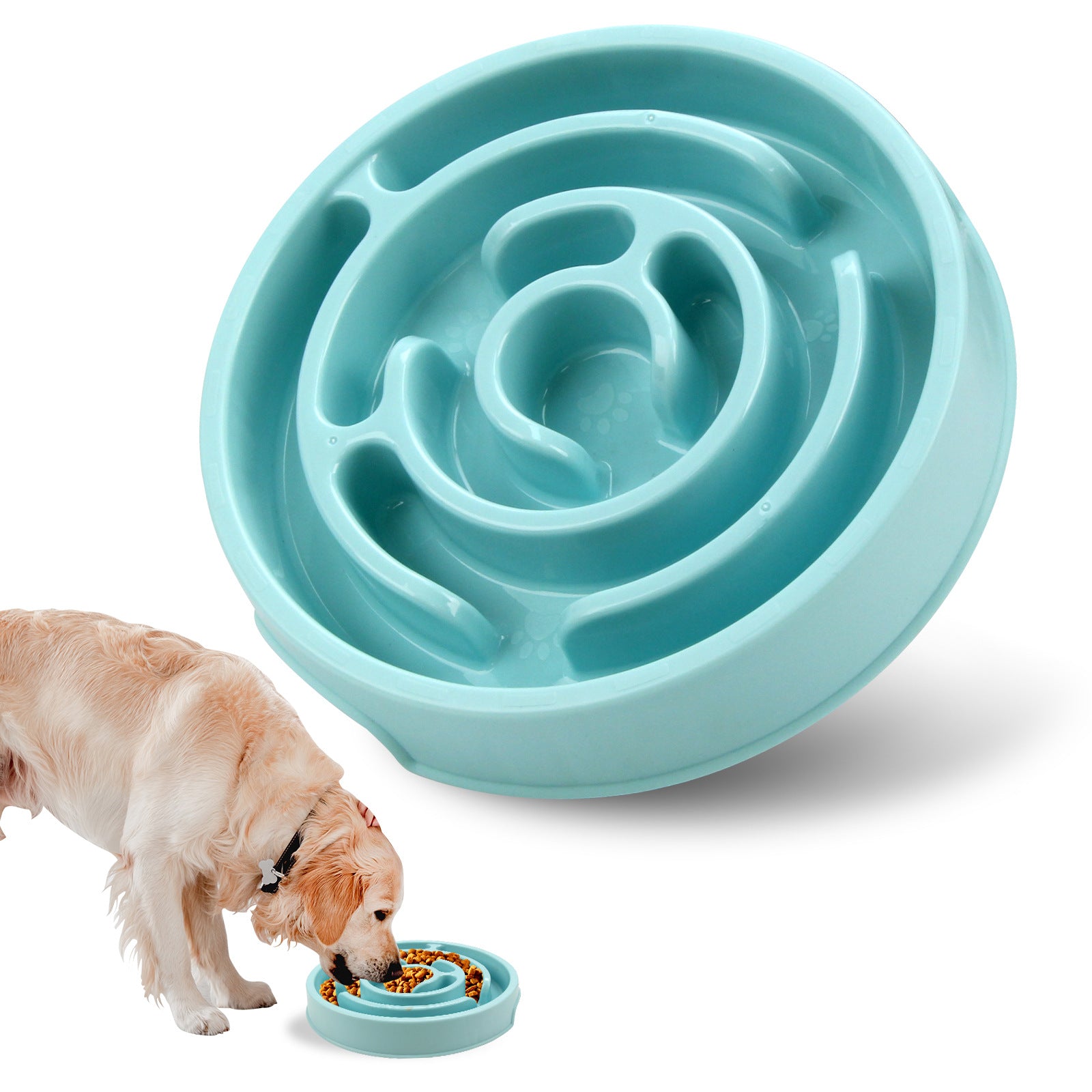 Silicone Slow Feeder Dog Bowl for Healthy Anti-Choke Eating