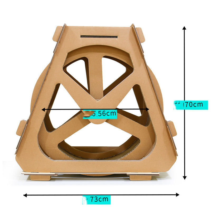 Cat With Roller Dieter Exercise Running Wheel