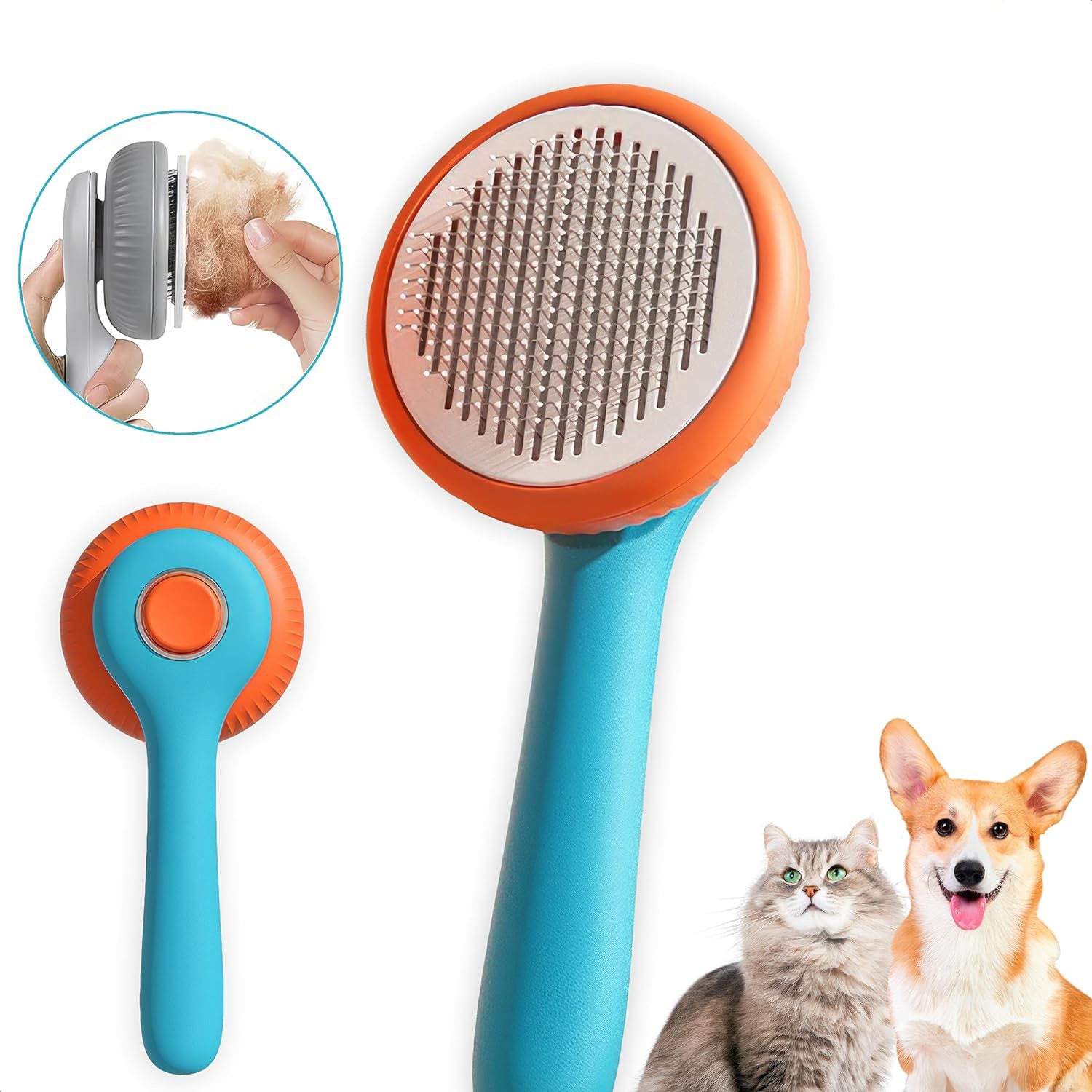 Self-Cleaning Slicker Comb