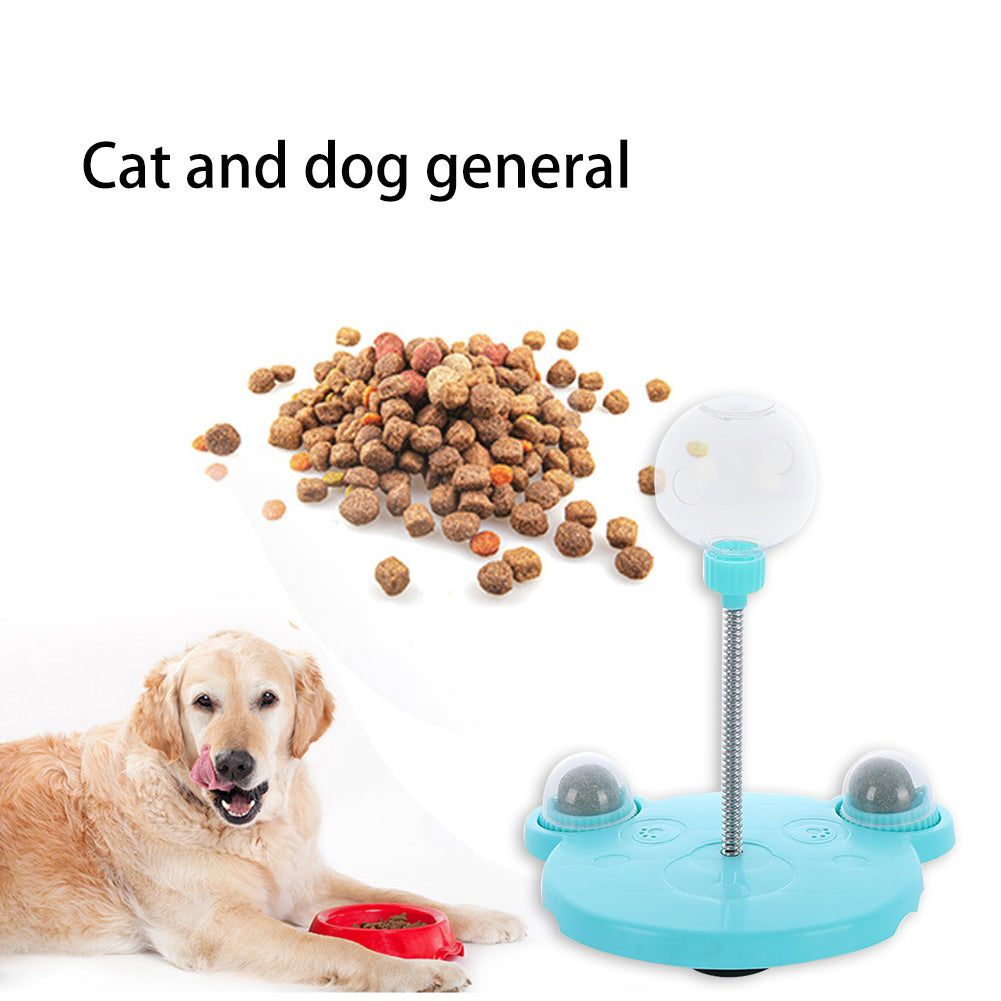 Self-Playing Pet Food Ball Interactive Feeder and Puzzle Toy