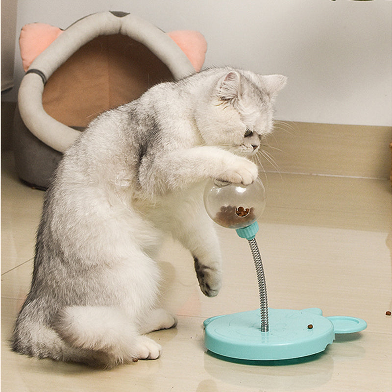 Self-Playing Pet Food Ball Interactive Feeder and Puzzle Toy