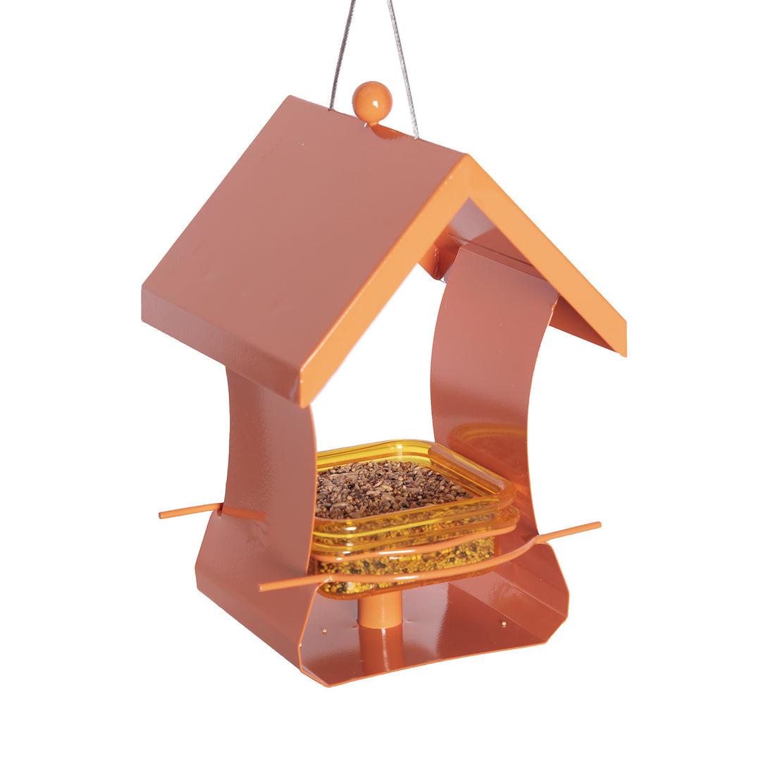 Outdoor Metal Hanging Bird Feeder for Garden