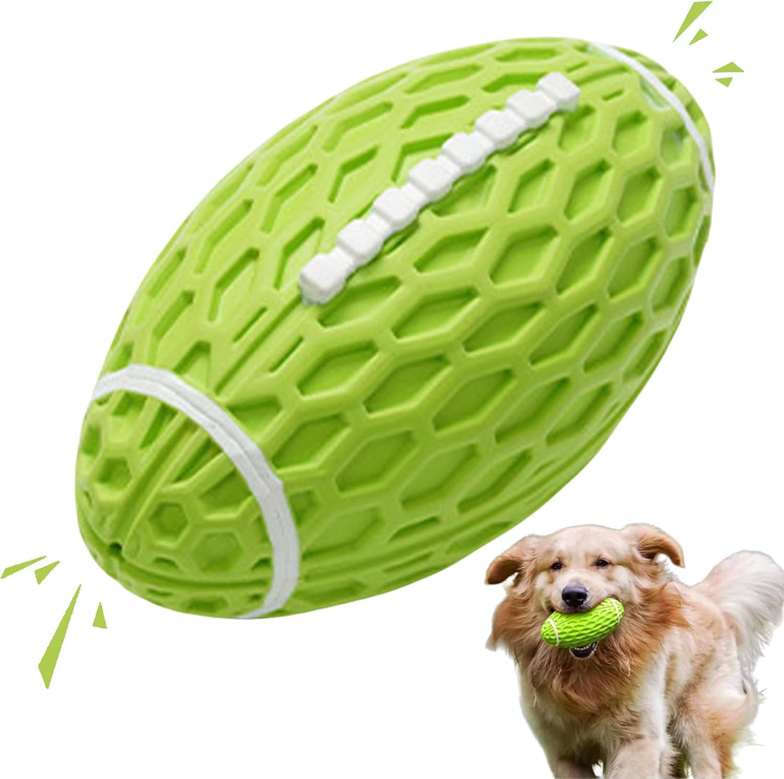 Dog Toys Durable And Squeaky Rugby Dog Toy