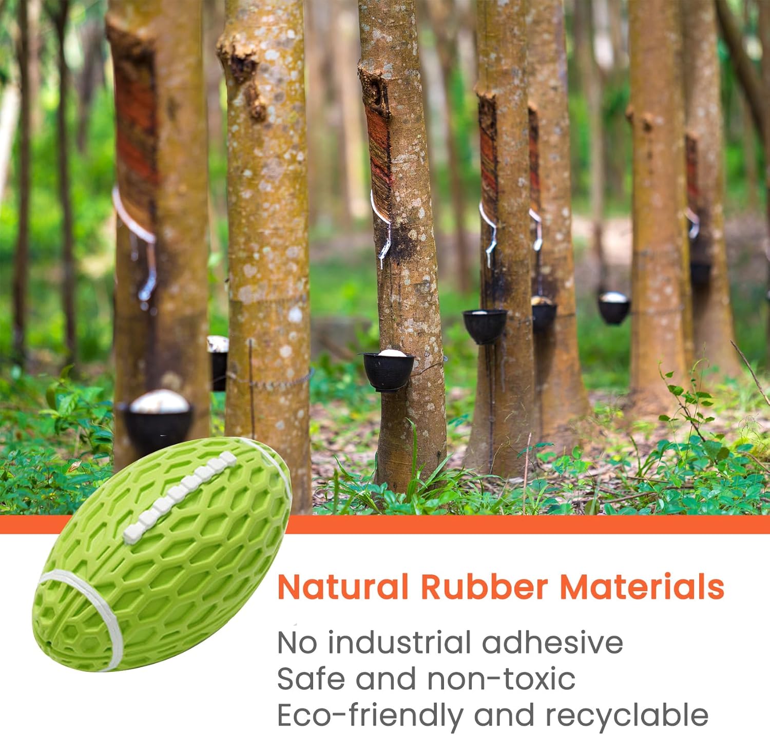 Dog Toys Durable And Squeaky Rugby Dog Toy