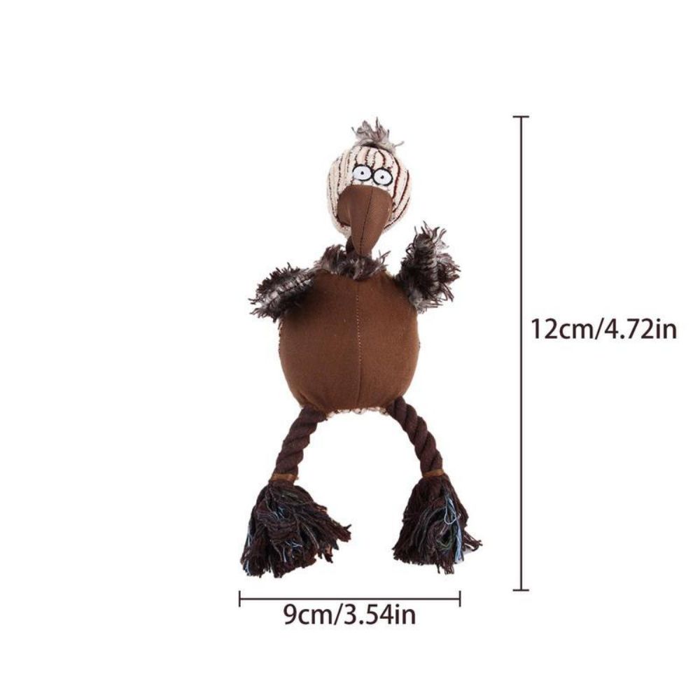 Squeaky Plush Dog Toy for Aggressive Chewers and Puppies