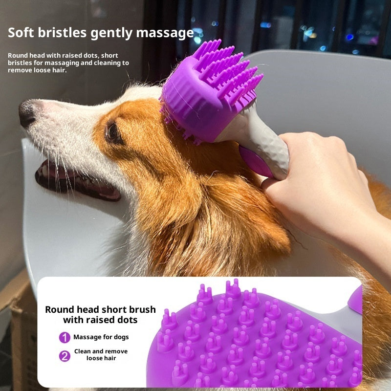 Pet Shower Brush Dog Bath Float Hair Cleaning