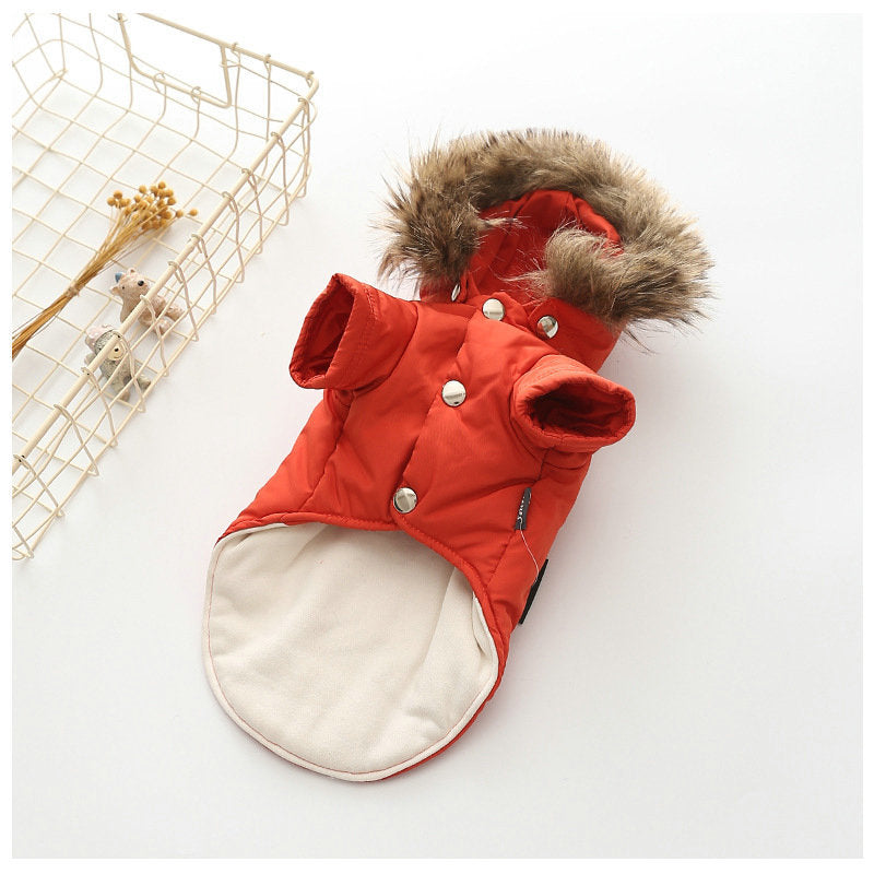 Dog Clothes Hooded Down Jackets