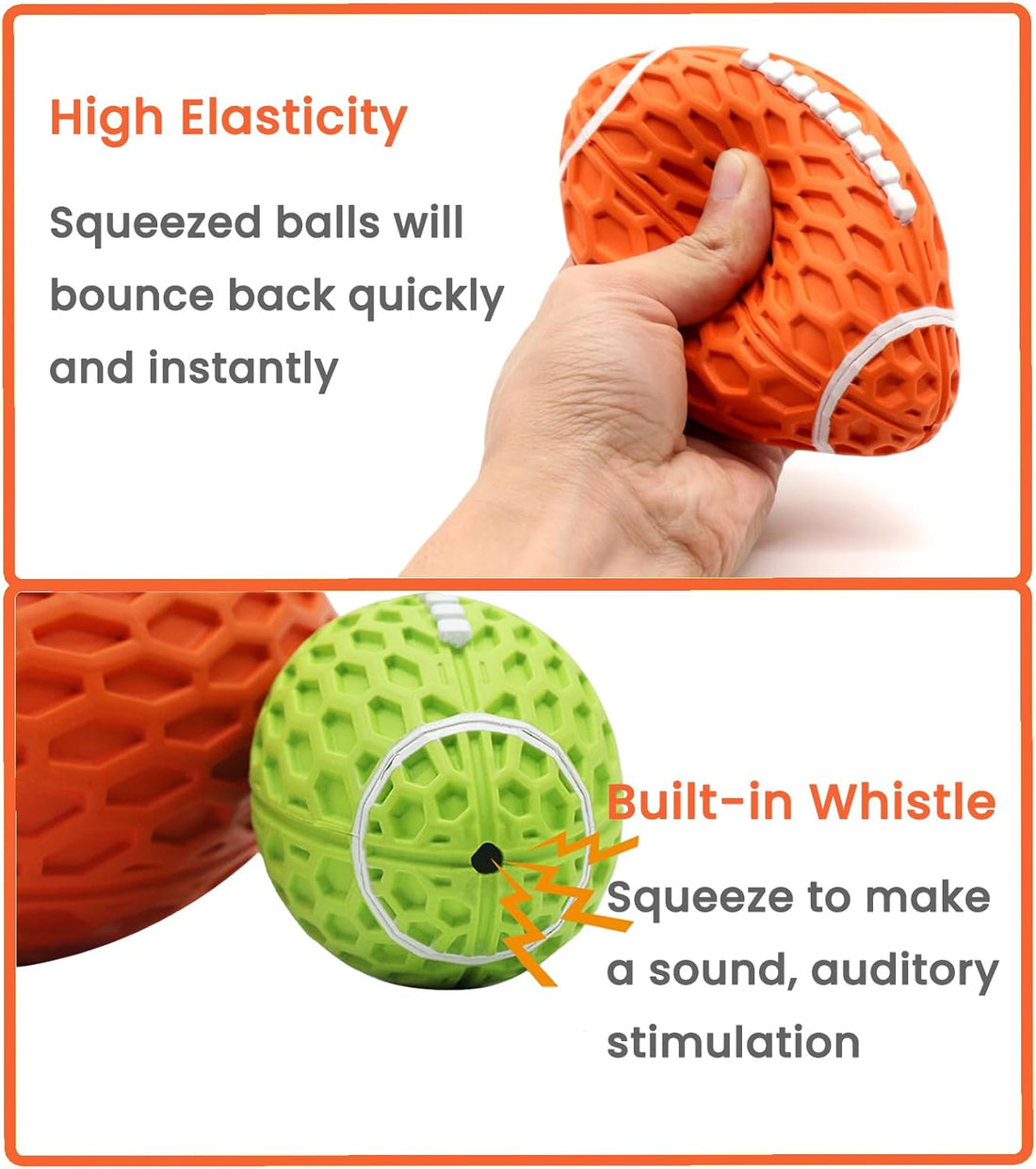 Dog Toys Durable And Squeaky Rugby Dog Toy