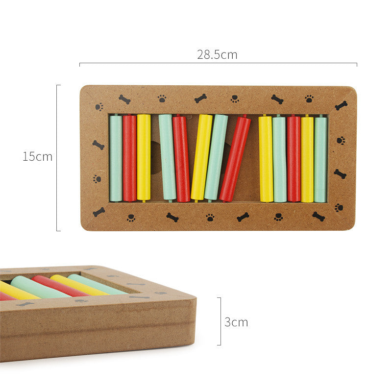 new wooden play feeding multi-functional pet toys
