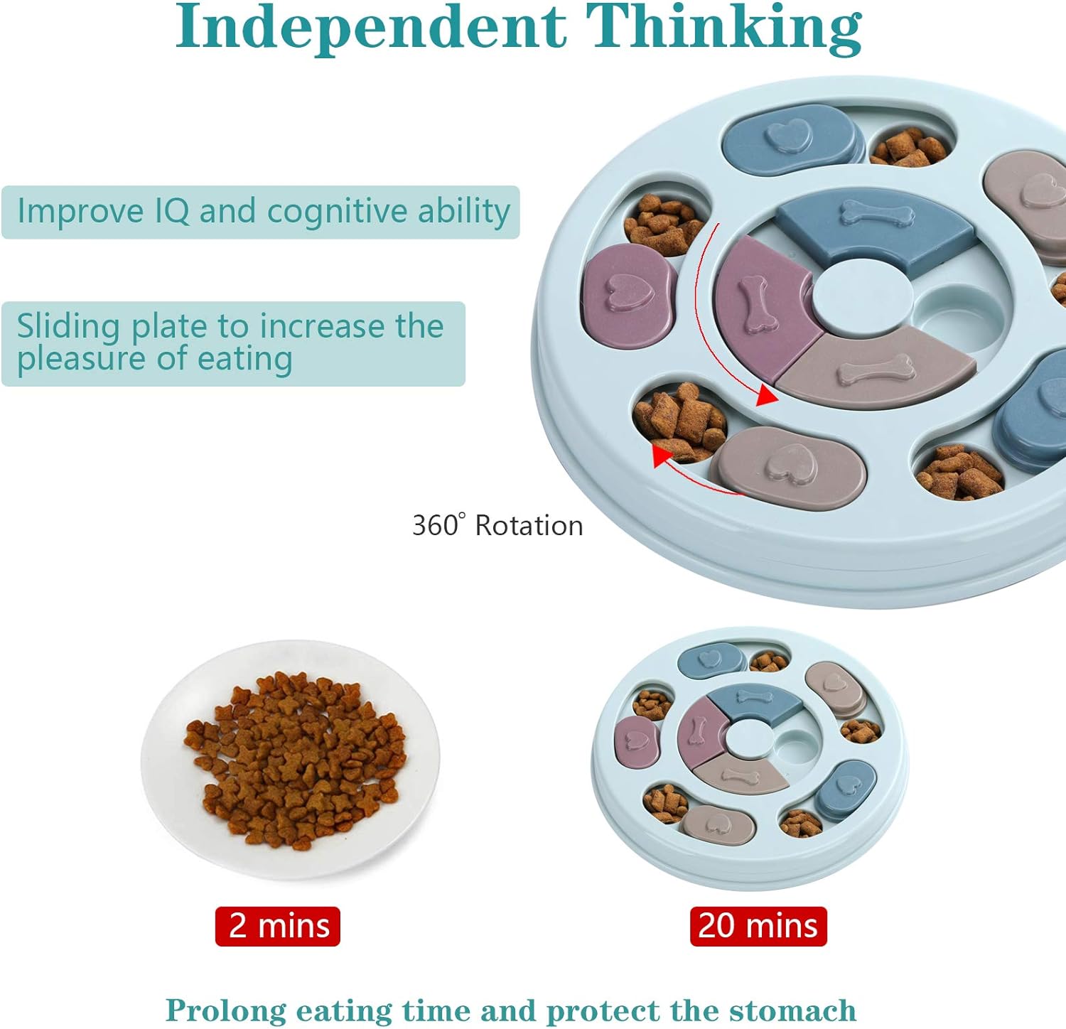 Dog Food Puzzle Toy for IQ Training and Mental Enrichment