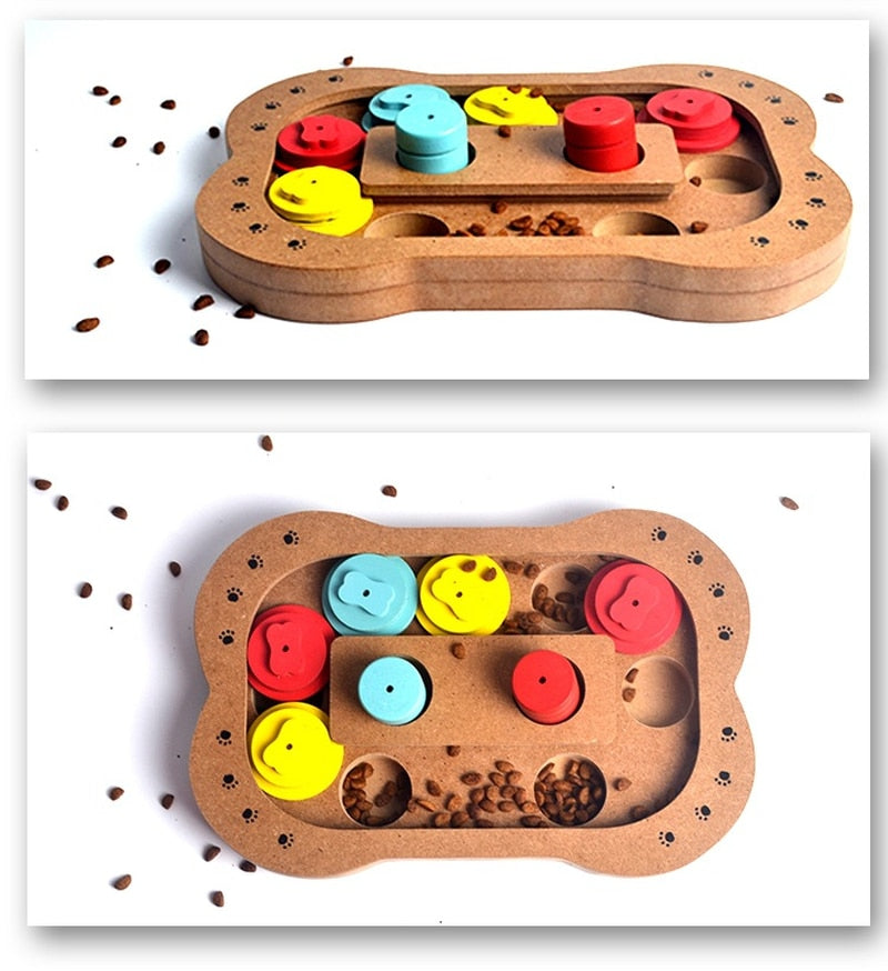 new wooden play feeding multi-functional pet toys