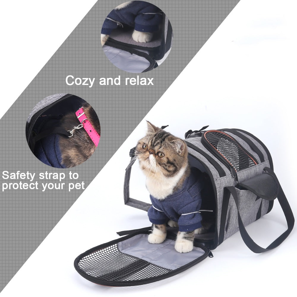 Folding Pet Car Travel Carrier Bag