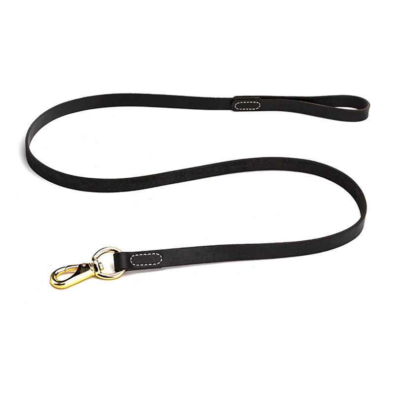 Cowhide Leash Pet Supplies Medium And Large Dogs