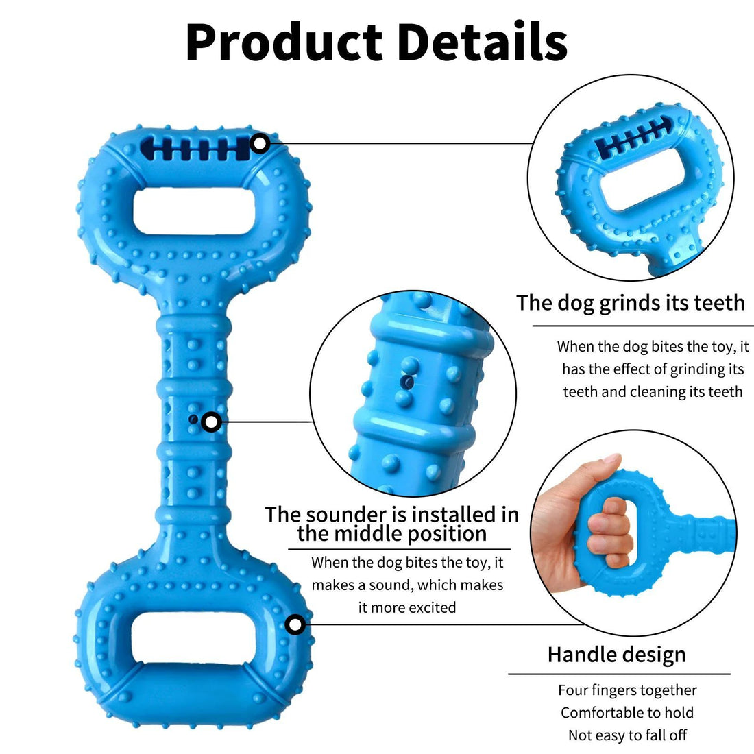 Long-Lasting Interactive Dog Chew Bone for Aggressive Chewers