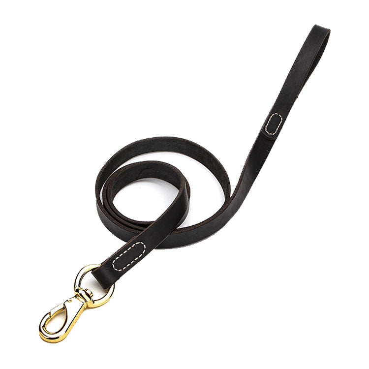 Cowhide Leash Pet Supplies Medium And Large Dogs