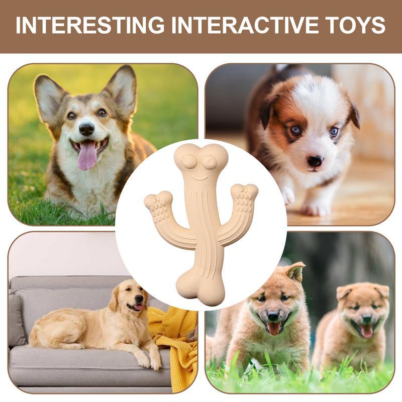 Ultra-Durable Cactus Dog Chew Toy for Interactive Play